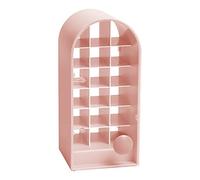 Lerpwige 18 Grid Lipstick Holder Make Up Cosmetic Storage Box Lip Gloss Display Stand Transparent Plastic Box with Dustproof Lid