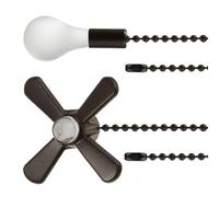 Lerpwige 2 Pack Multifunctional Ceiling Decore Pull Chains Decorative Light Bulbs Ornament Steel Texture Lighting Hanging Pendant
