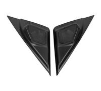 Lerpwige 2 Pack Simple Installation Speakers Car Door Speaker Panel One Column Covered Tweeter Panel ABS Black