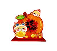Lerpwige 2025 New Year Table Decorations Wood 2025 Office Ornaments Redness Holiday Supplies Snake Table Decorations