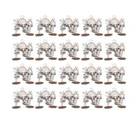 Lerpwige 20pcs Retro Cassette Tape Musical Instrument Charms in Antique Silver for Creative Jewellery and Tibetan Style Acts