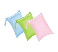 Lerpwige 3 x Baby Cloth Nappies Wet Dry Bag Waterproof Reusable Nappy for Dirty or Wet Clothing Nappies Wipes Swimsuits Travel Beach / Pool, Colour separation