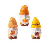 Lerpwige 3 x leaf motif garden statues craft made of resin to improve durability and styles in the outdoor environment