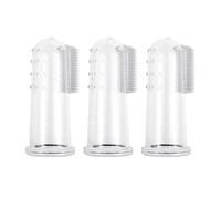 Lerpwige 3PCS Pet Finger Toothbrush Cleaning Massager Treaning Habits- Suitable For Small Pets For And Dog
