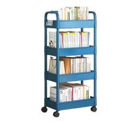 Lerpwige 4 Levels Snacks Storage Flow Easy Assembly Rolling Cart Portable Shelf for Camping and Outdoor Portable for Bedroom Organisations