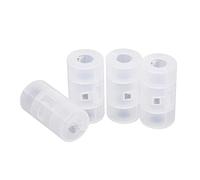 Lerpwige 4Pcs Portable AA Battery Adapter AA To Size C Battery Holder Converter Translucent Storage Box