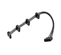 Lerpwige 4Pin IDEs Power Extension Cable 1 to 4 Splitter for PCs Computer Hardware Upgrades and Projects D Port Power Adapter
