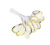 Lerpwige 500pcs Oval Price Tags for Jewelry Display Stand Sturdy Paper with Pre-Selected Holes Jewelry Display Labels, One Size Fits All, As Described