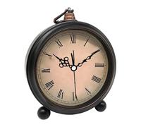 Lerpwige 5inch Vintage Alarm Clock With Not Ticking Noise Battery Operated Night Light Home Travel Essential Bedroom Desk Bedsides Table