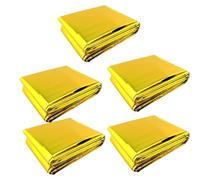 Lerpwige 5LOTS Heavy Duty Survival Blanket for Heavy Types Reusable Emergency Blanket for Hiking and Outdoor Camping