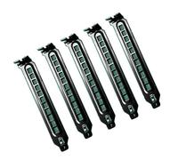 Lerpwige 5pcs Black PCIs Slot Covers High Carbon Steel Dust Filter Blanking Plate Vent Covers For Computer Case With Screws