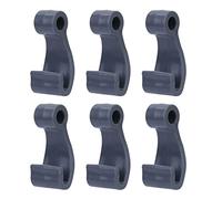 Lerpwige 6 Pcs Plastic Snap Buckles Rope Hook Clip Kayak Tent Plastic Box Hook Carabiner J Shape Accessories J Heavy Duty