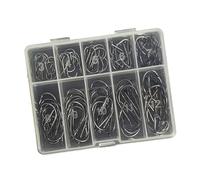 Lerpwige 70/100 Pieces Spiked Fish Hooks with Eye Hooks of the Sea from Eye Hooks for Sea Fishing for Metal Fishing