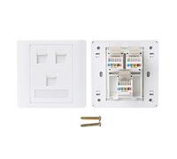 Lerpwige 86 Type Computer Socket Panel CAT5E Network Module RJ45 Cable Interface Outlet