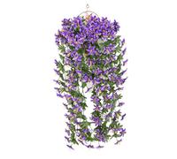 Lerpwige 90 cm Artificial Hanging Flowering Plant Hanging Vine Plant Bouquets for Outdoor and Indoor Wedding Decoration Weatherproof Art Work for Garden