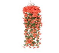 Lerpwige 90 cm Artificial Hanging Flowering Plant Hanging Vine Plant Bouquets for Outdoor and Indoor Wedding Decoration Weatherproof Art Work for Garden