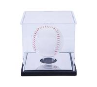 Lerpwige Acrylic Waterproofs Cubes Baseball Box Baseball Display Holder Stand Clear Holder Clear Display Case