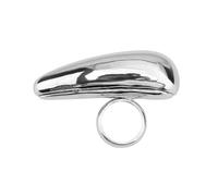 Lerpwige Adjustable Rings Open Exaggerated Opening Teardrop Shape Finger Open Suitable For Various Occasions Eye-catching Teardrop Decoration, As described