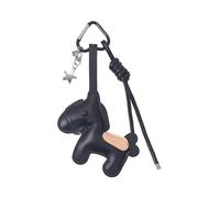 Lerpwige Adorable Cartoon Horse PU Leather Keychain Elegant Bag Charm Soft Practical Bag Accessory Portable Women Bag Ornament