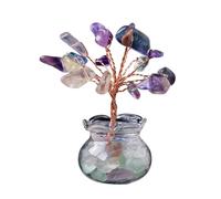 Lerpwige Aligned Crystal Money Tree Decoration for Inviting Happiness and Increasing Space Energy in Any Environment