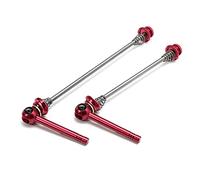 Lerpwige Anti-Theft Aluminum Alloy Bicycle Wheel Lock Set, Quick Release Skewers, Black, Blue, Red