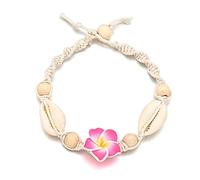 Lerpwige Beach Shell Ankle Foot Chain Jewelry Beach Flower Ankle Charm Adjustable Women Footchain Shell Bracelets For Women Teen Girls
