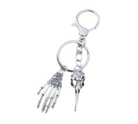 Lerpwige Bird Head Skull Claw Keychain Key Chain Halloween Pendant Magic Keyring for Car Box Bag