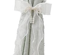Lerpwige Bowknot Butterfly Curtain Fittings with Beads for Adding Sparkles to Habitat Functionality and Styles Curtain Holdbacks