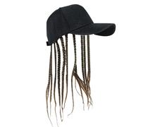 Lerpwige Braided Dreadlock Wigs Baseball Hat For Concerts Cosplay Event Fashion NonSlip Elastic Band Hiphop Dancing Ponytail Hat