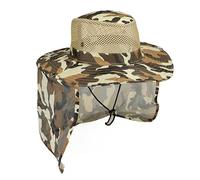 Lerpwige Camo Fishing Hat for Men Men Breathable Camping Caps Sun Protection with Removable, THY, One Size
