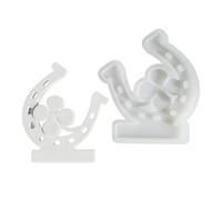 Lerpwige Candle Holder Silicone Moulds Fourth Leaf Tapping Candle Stick Moulds Casting Moulds for Candle Holder Making