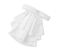 Lerpwige Classic White Jabot Tie with Ruffled Victorian Colonial Tie Collar for Formal Occasions and Performances Theatre Performances Cravat Cravat