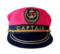 Lerpwige Classical Sailors Hat For Women Adjustable Embroidered Captain Hat Cotton Halloween Role Play Costume Fashion Cotton Sailors