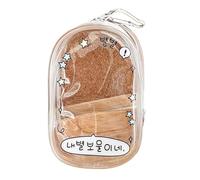 Lerpwige Compact Figure Holder Keychain Purse for Car Keys Walk Essential Delicious Transparent Bag Kids Fashion Accessories Car Walk Baby Doll Protection Case, Star, Einheitsgröße