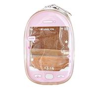 Lerpwige Compact Figure Holder Keychain Purse for Car Keys Walk Essential Delicious Transparent Bag Kids Fashion Accessories Car Walk Baby Doll Protection Case, a, Einheitsgröße