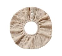 Lerpwige Cotton Bib 4-Layer Cartoon/Solid Colour Baby Feeding Towel Comfortable Saliva Towel Newborn Bibs for Boys Girls Comfortable Baby Bib, Shallow Khaki, One Size