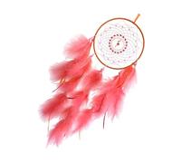 Lerpwige Craft carrier with feathered beads and flamingos charm for wedding parties and bedroom hanging decoration