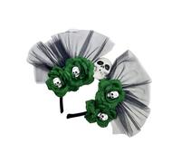 Lerpwige Day Of The Deads Headpiece Flower Crown Headband Mexicans Festival Florals Headpiece Halloween Cincos Des Mayoes Costume Day Of The Deads