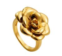 Lerpwige Delicate Flower Rings Accessory Unique Flower Rose Accent Rings In 18K Gold Plating For Special Occasions High Quality Craftsmanship, As described