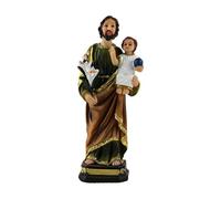 Lerpwige Detailed Resin Sculpture Holy Mother Child Statue Catholic Figurine Ideal For Devotional Space Gift Giving For Family Resin Sculpture