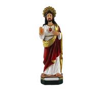 Lerpwige Detailed Resin Sculpture Holy Mother Child Statue Catholic Figurine Ideal For Devotional Space Gift Giving For Family Resin Sculpture