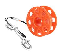 Lerpwige Diving Reels Finger Spool with Snap Clip Plastic Freediving Spools Diving Gas Wheels for Underwater Diving Accessories Cave Equipment