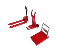 Lerpwige Dollhouses Engineering Tools Handcart Forklift in 1/12 Scale for Creating Miniature Bearings Dollhouses Outdoor Cart Pack of 3