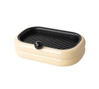 Lerpwige Double Layer Square Soap Dish with Cover Plastic Drain Soap Box Household Bathroom Travel Easy Portable Storage