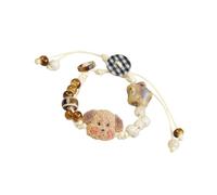 Lerpwige Durable Ceramic Bracelet with Long Lasting Colours Stylish Bead Bracelet Ideal for Everyday Clothing Parties and Travel