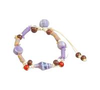 Lerpwige Durable Ceramic Bracelet with Long Lasting Colours Stylish Bead Bracelet Ideal for Everyday Clothing Parties and Travel