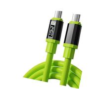 Lerpwige Duty 240W Charging Cord LED Screen Shows Voltages Current Supports PD3.1 for Gaming Laptops and Smartphones Power Extension Cord