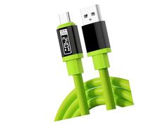 Lerpwige Duty 240W Charging Cord LED Screen Shows Voltages Current Supports PD3.1 for Gaming Laptops and Smartphones Power Extension Cord
