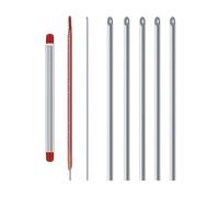 Lerpwige Earthworm Hook Needle Fishing Bait 20 cm Stainless Steel Hollow Cave Construction Fishing Tool for Fixings Metal Bait for Fishing