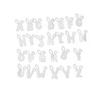 Lerpwige Easter Bunny Capital Letters Metal Cutting Stencils Scrapbooking Album